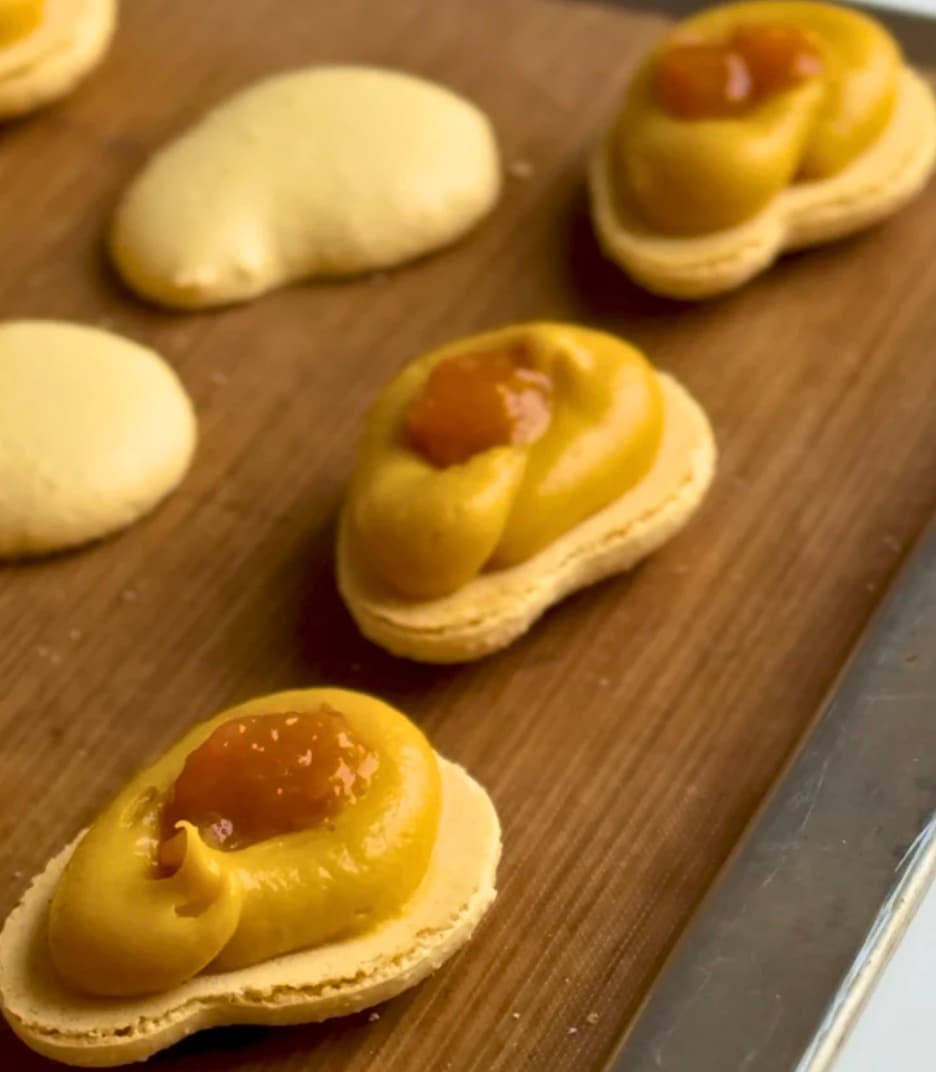 Mango Macarons